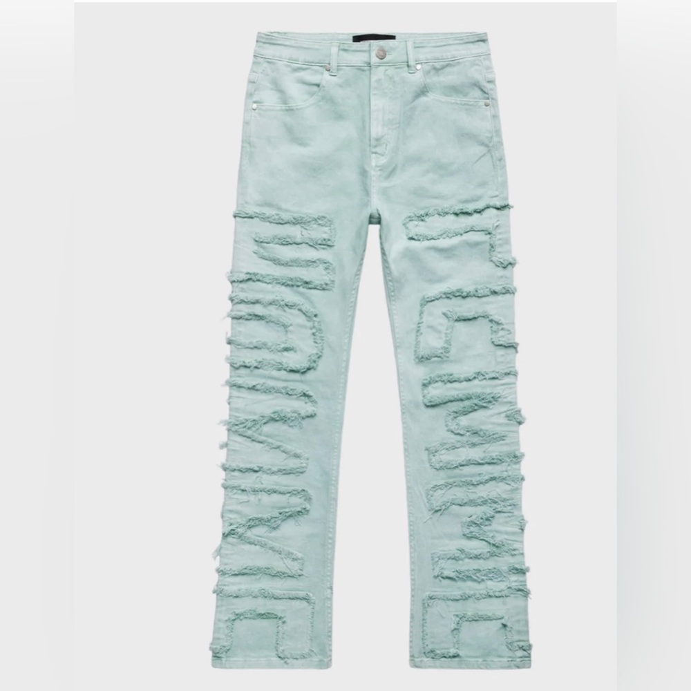 HOMME + FEMME - NWT Men’s Twilight Denim Jeans Green Size:28